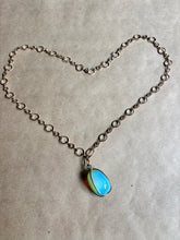 Serenity Stone Cage Capture Pendant on 10k GF Circle Link Chain
